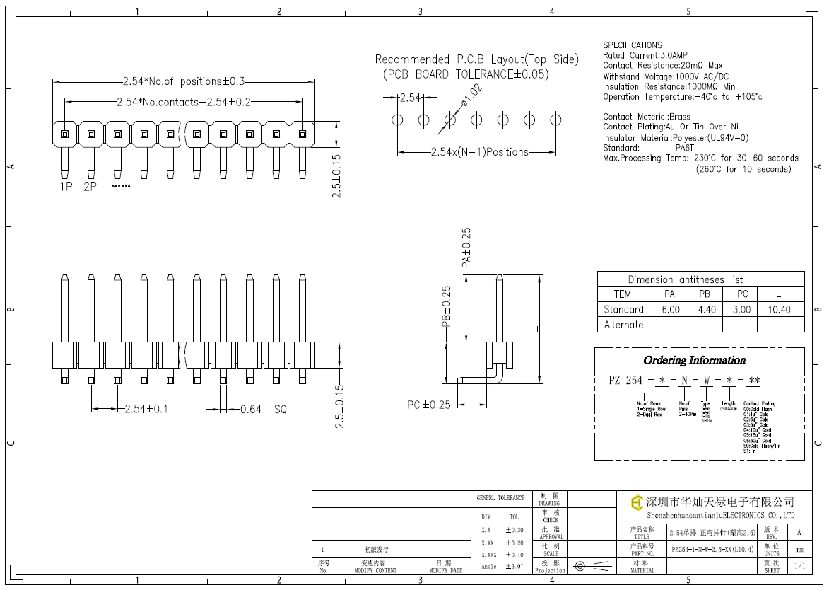 PZ254-1-N-W-2.5-XX(L10.4)