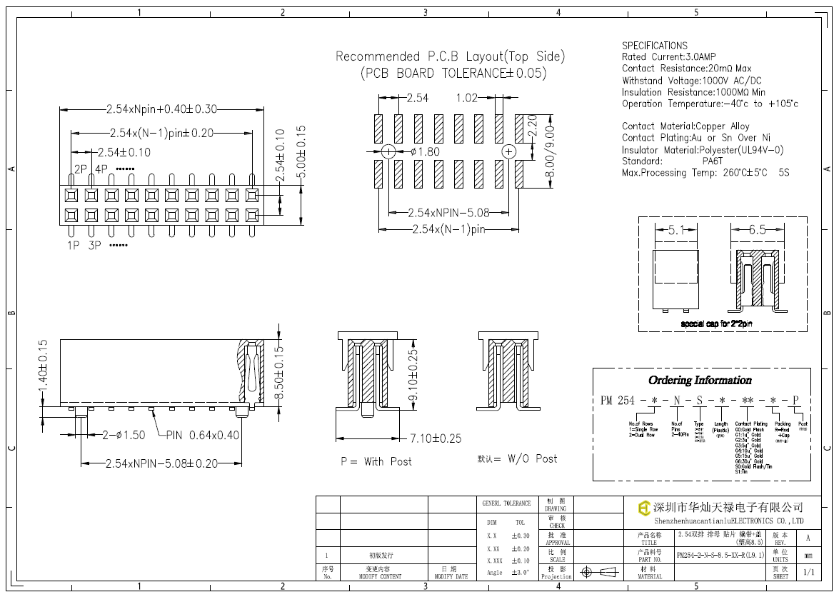 PM254-2-N-S-8.5-XX-R(L9.1)