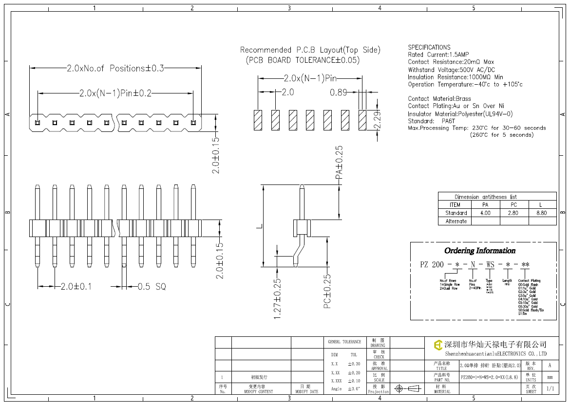 PZ200-1-N-WS-2.0-XX(L8.8)